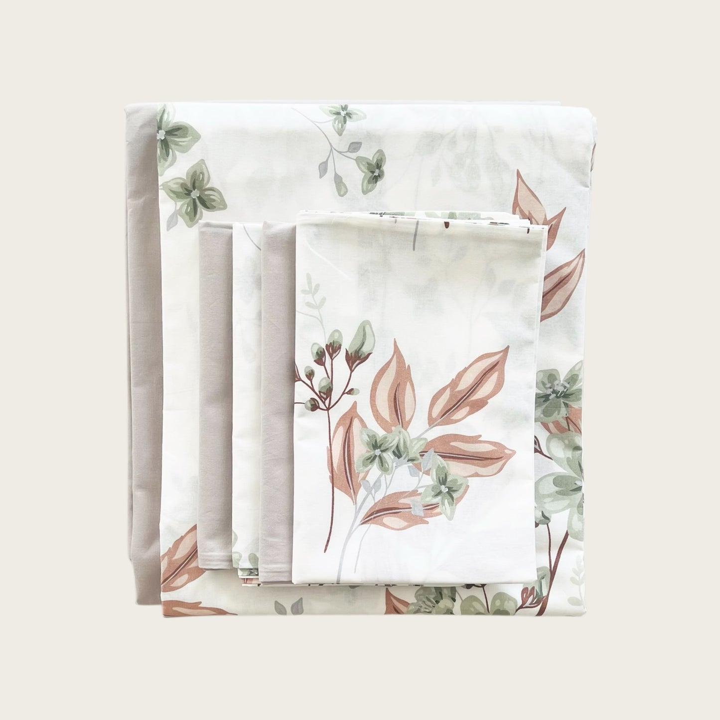 Sheet Set - Apricot Leaf Breeze