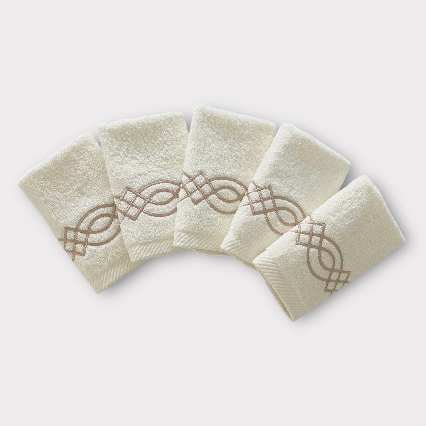 Guest Set Braids - Gold Thread on Cream
