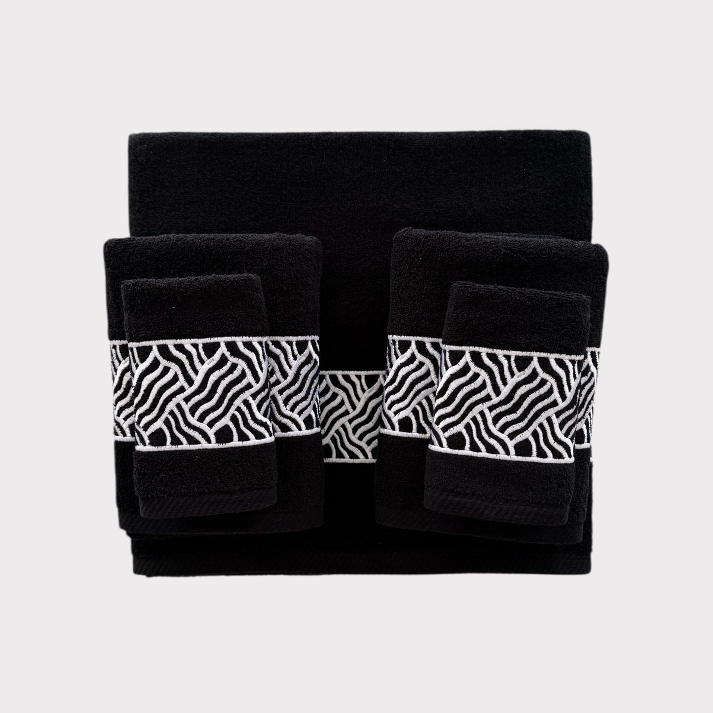 Whole Set Branch - White Thread on Black