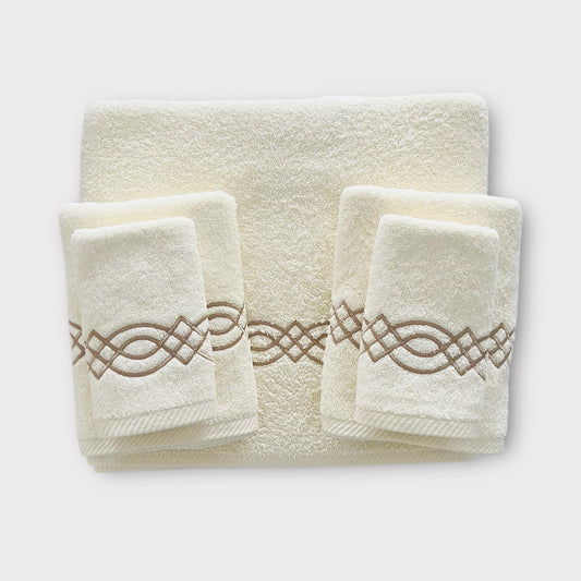 Whole Set Braid - Gold Thread on Cream