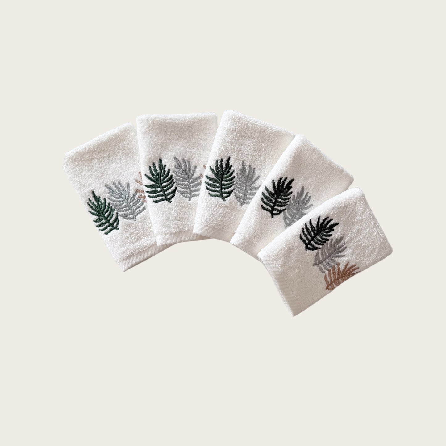 Guest Set 3 Leaves - Light Cream