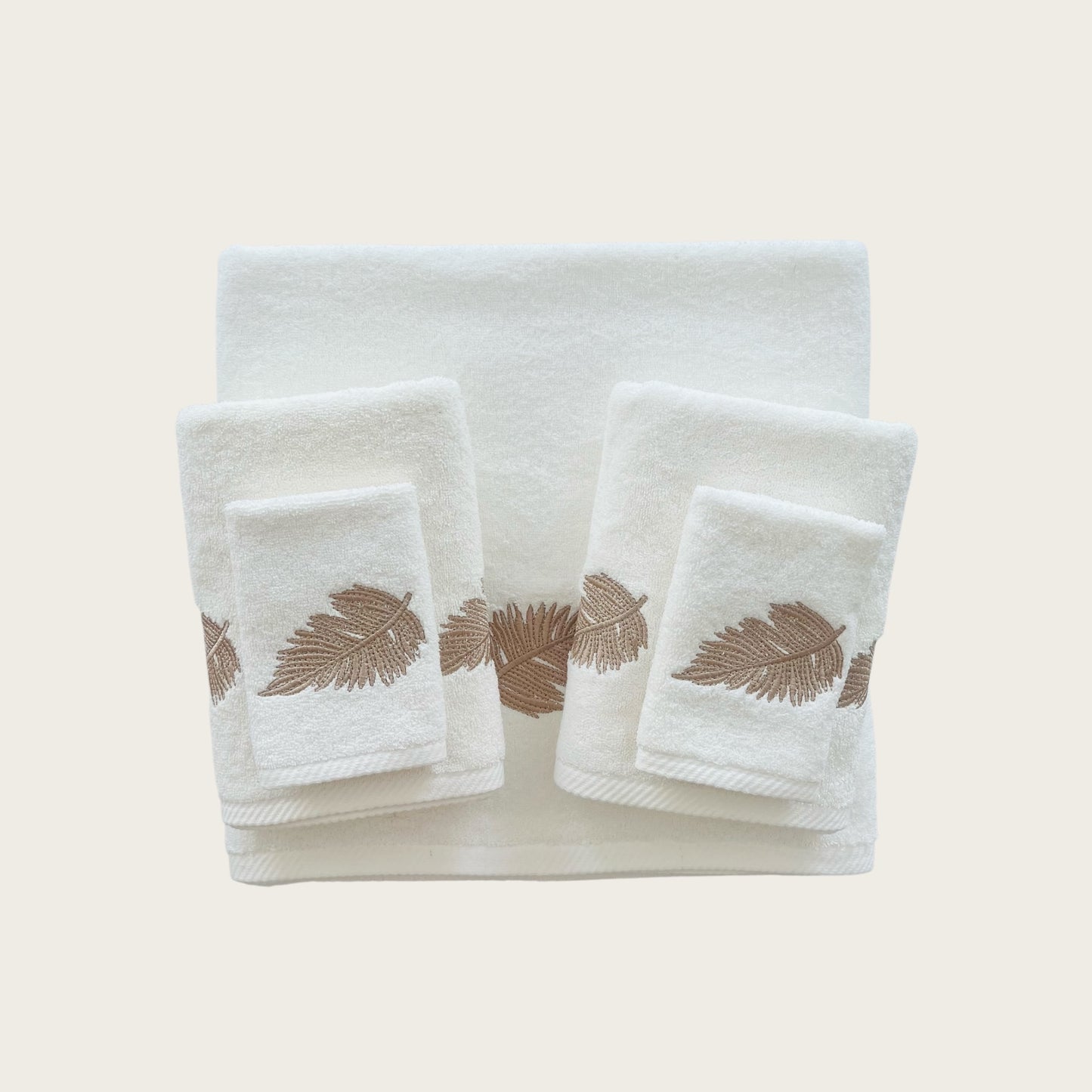Whole Set Autumn- Gold Thread on Cream