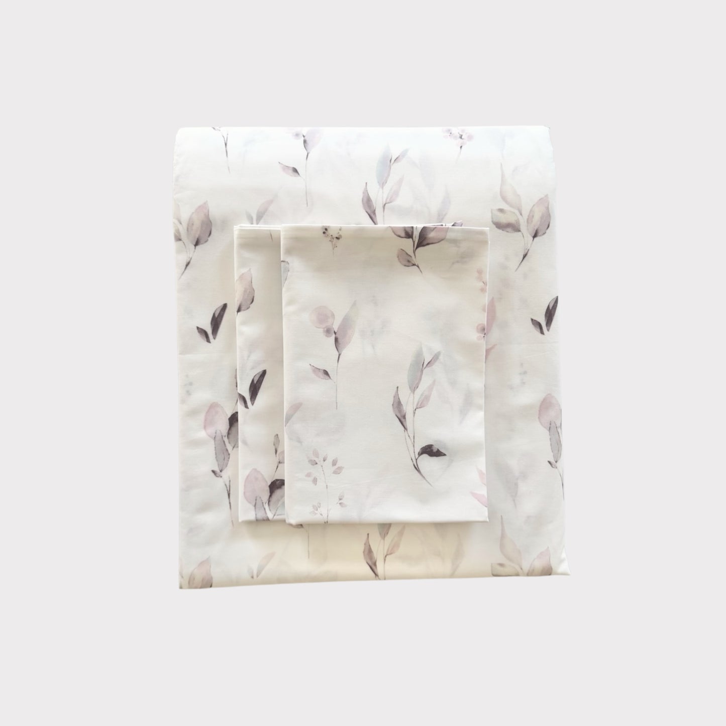 Duvet Set - Blush Willow Leaf