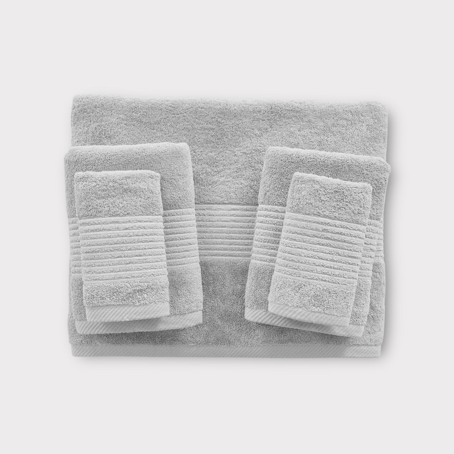 Whole Set Lines - White Thread on Grey