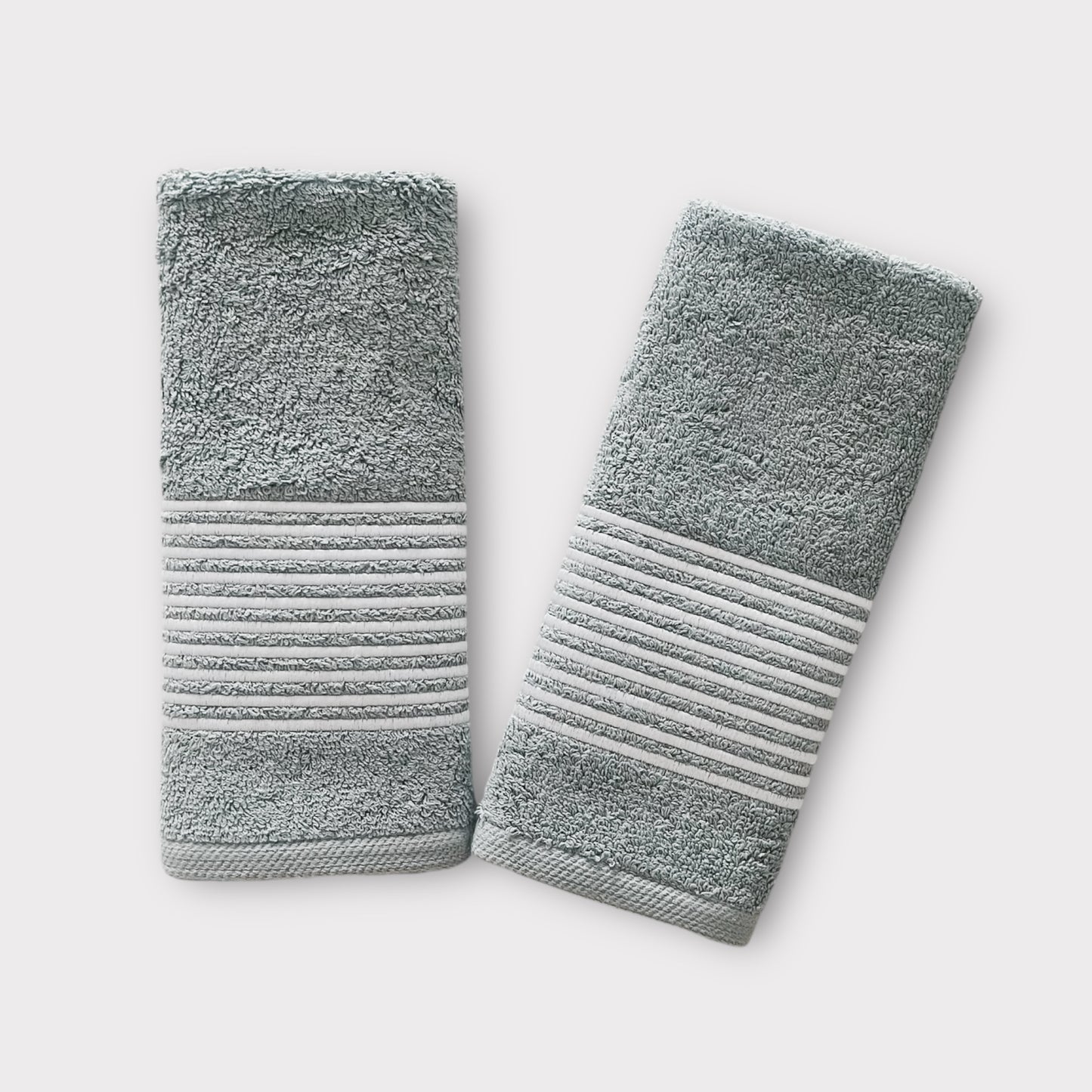 Guest Set Lines - White Thread on Dark Grey