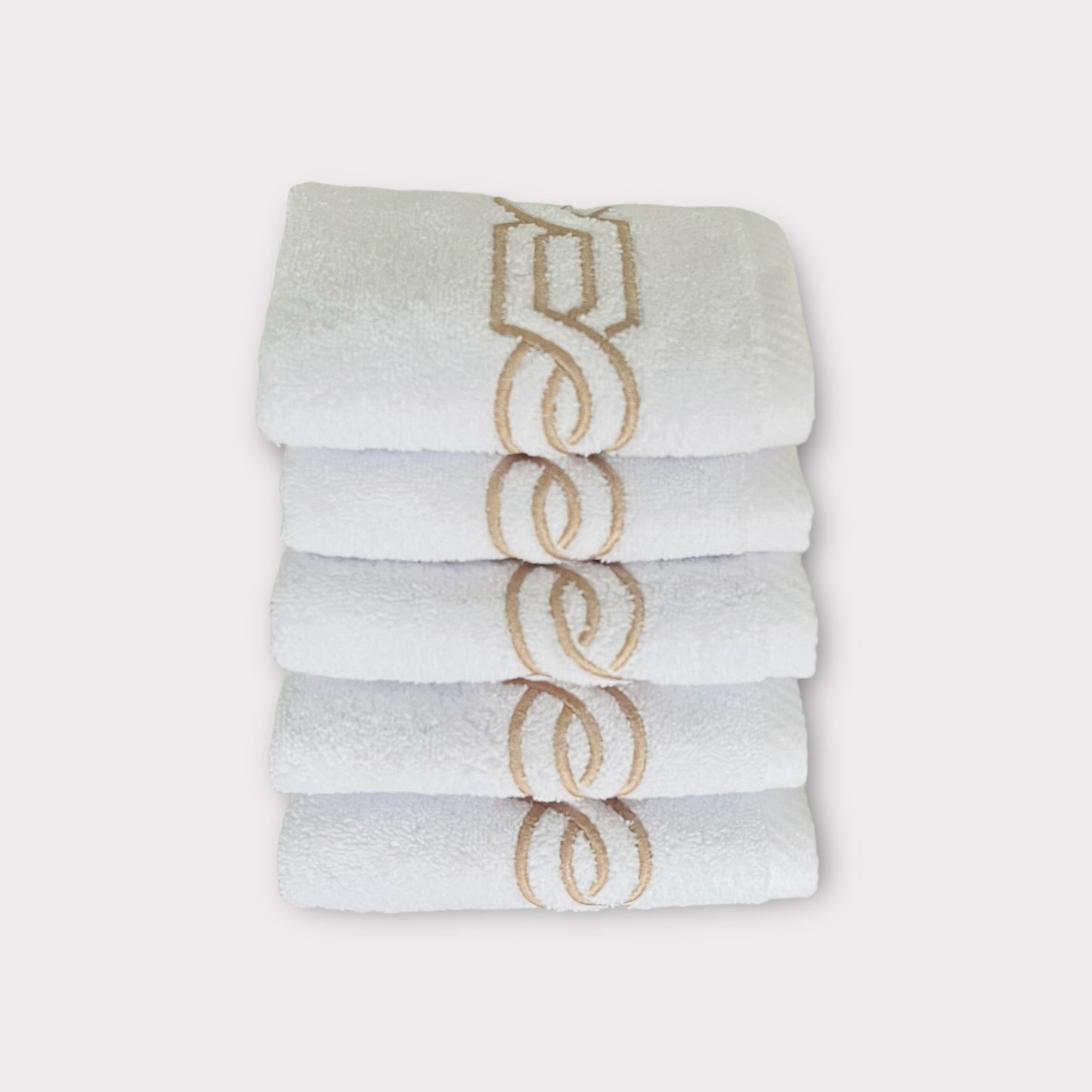 Guest Set Chains - Gold Thread on White