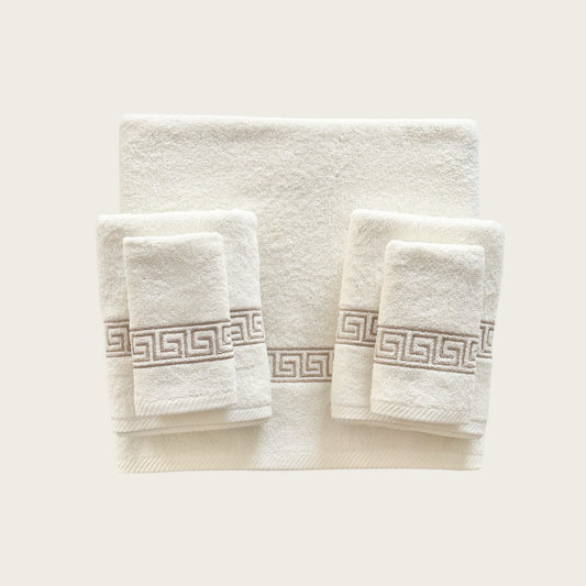 Whole Set Squares - Gold Thread on Light Cream