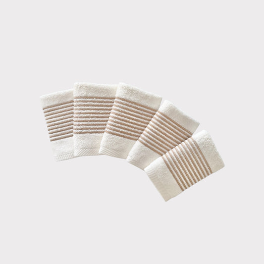 Guest Set Lines - Gold Thread on Light Cream