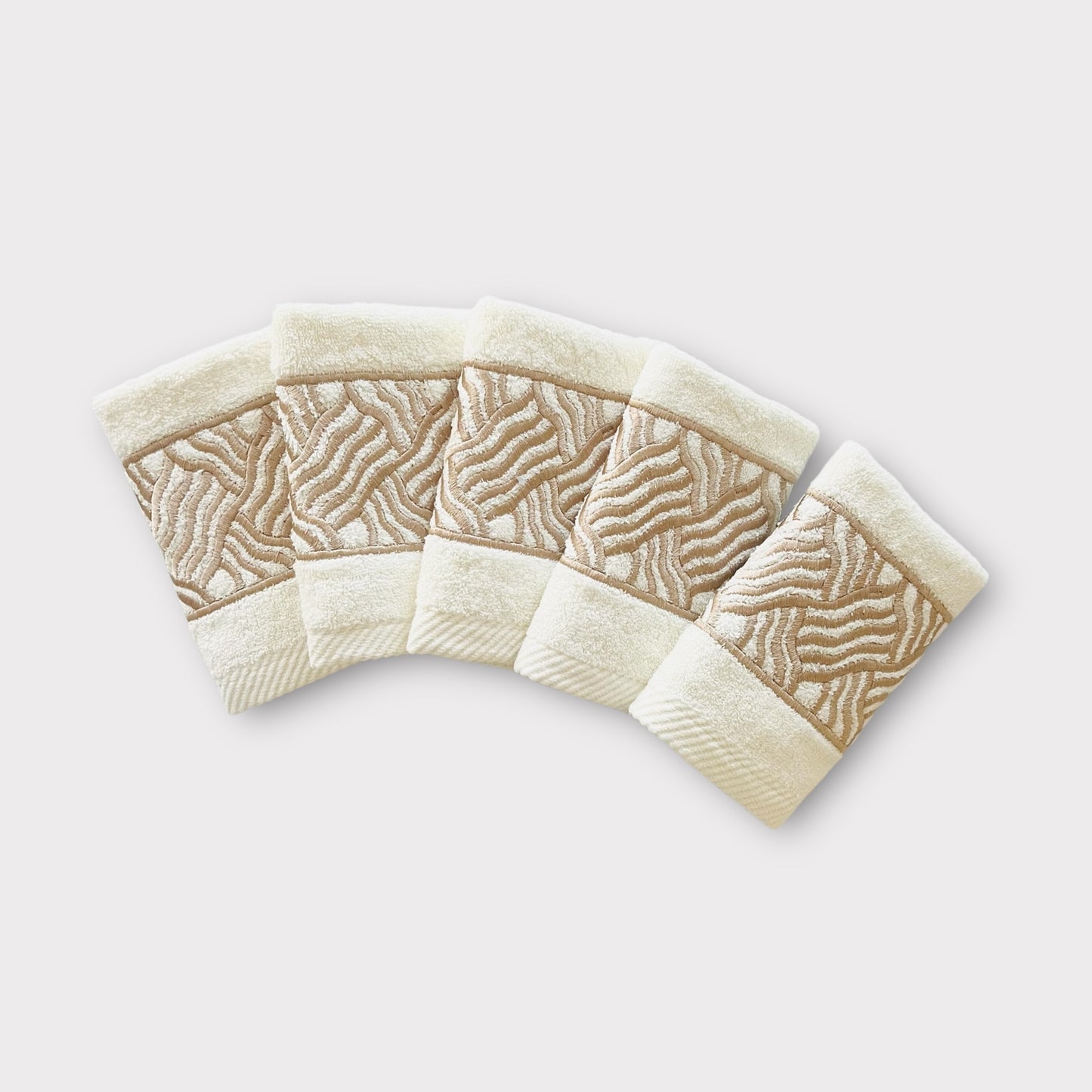 Guest Set Branch - Gold Thread on Cream