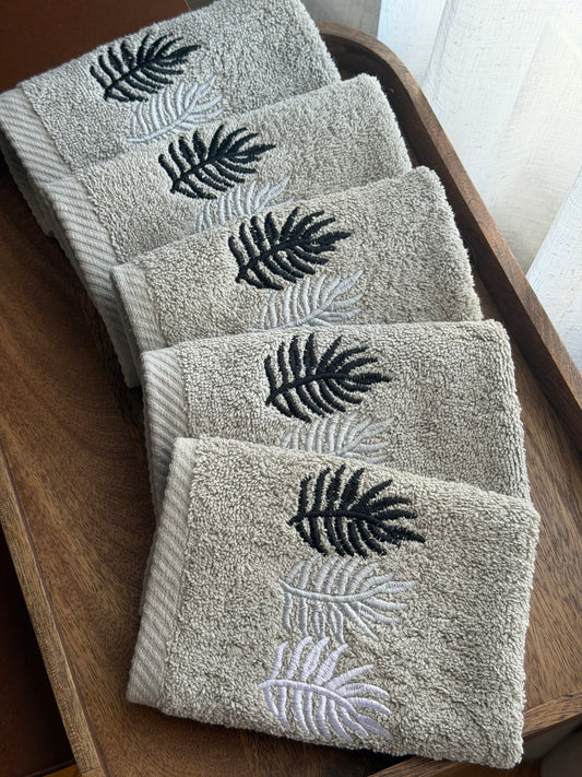 Guest Set 3 Leaves -  Grey