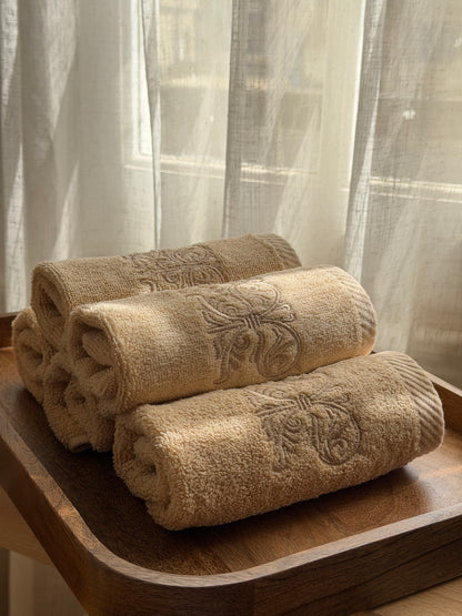 Guest Set Iron Door - Beige Thread on Beige