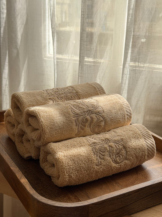Guest Set Iron Door - Beige Thread on Beige