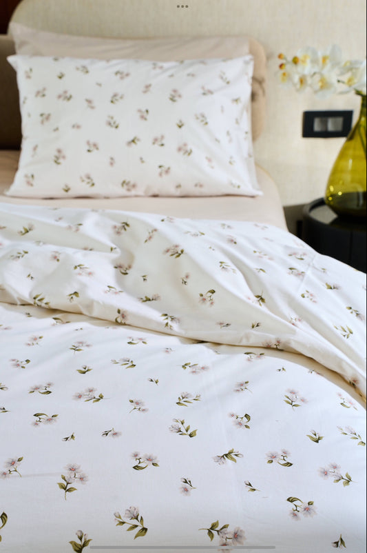 Duvet Set - White Blossom