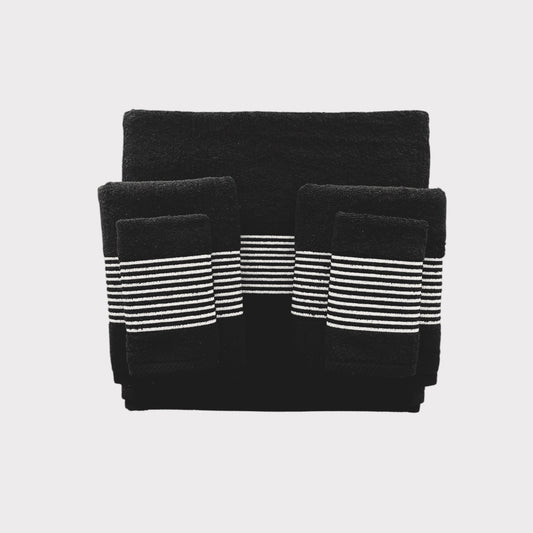 Whole Set Lines - White Thread on Black
