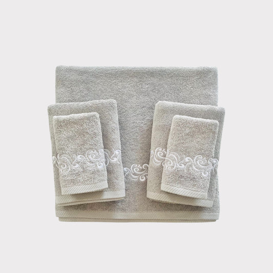 Whole Set Willow - White Thread on Grey