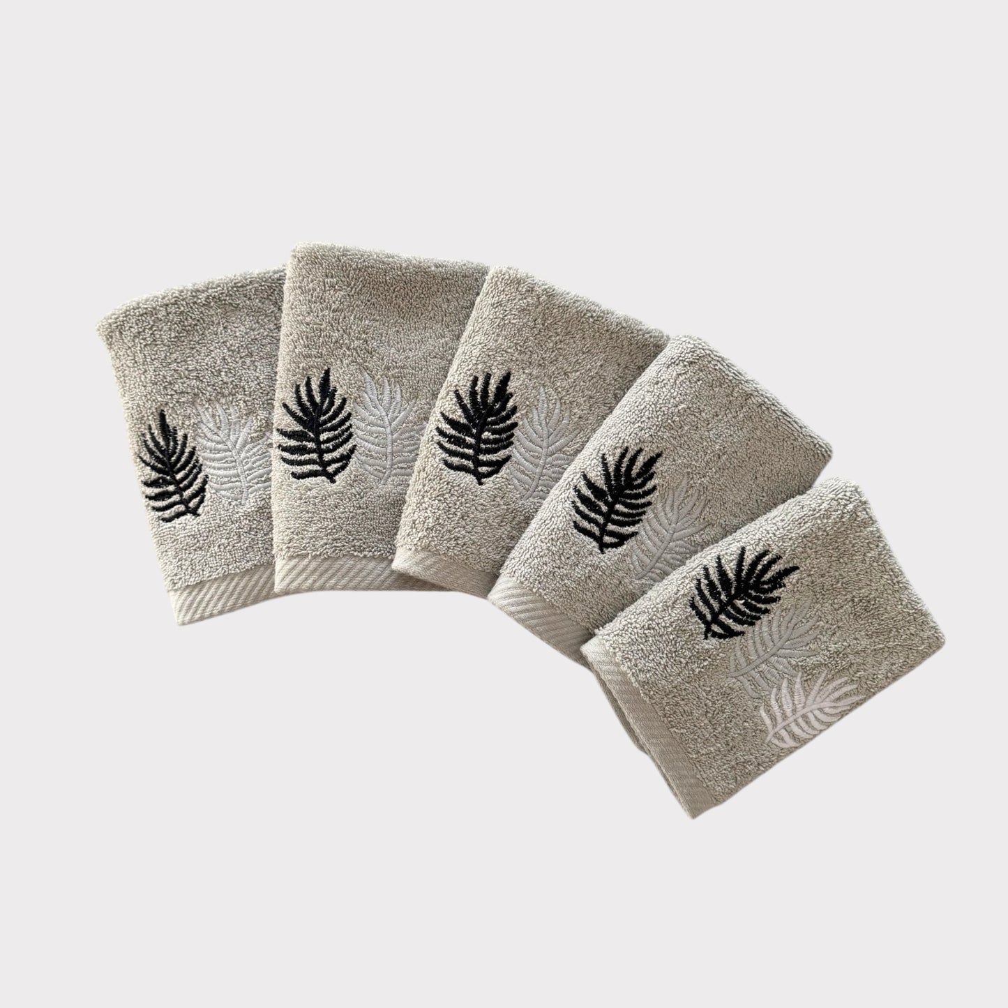 Guest Set 3 Leaves -  Grey