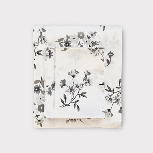 Duvet Set - Grey Flora