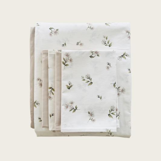 Sheet Set - White Blossom