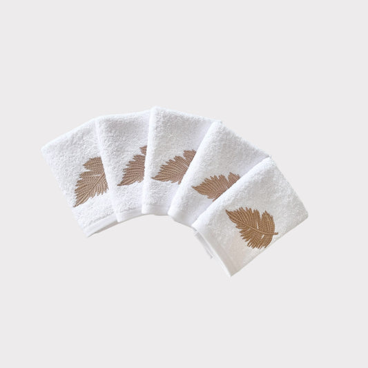 Guest Set Autumn - Gold Thread on White