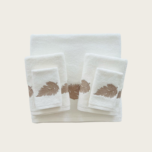 Whole Set Autumn- Gold Thread on Cream