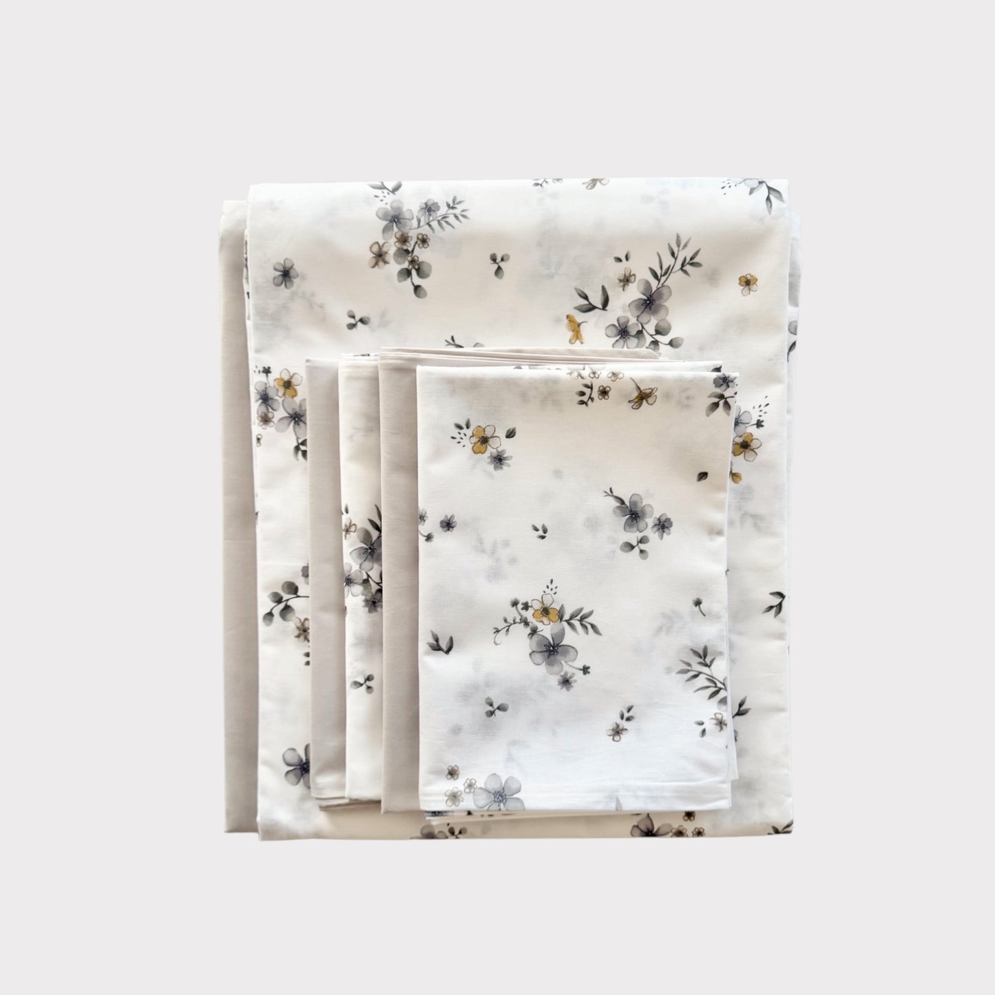 Sheet Set - Silver Petals