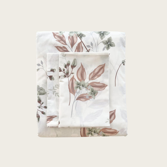 Duvet Set - Apricot Leaf Breeze