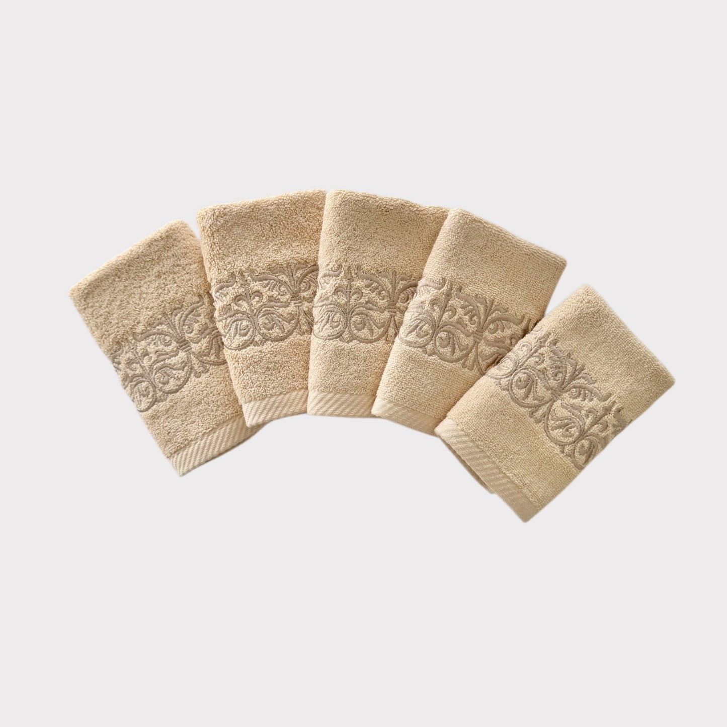 Guest Set Iron Door - Beige Thread on Beige